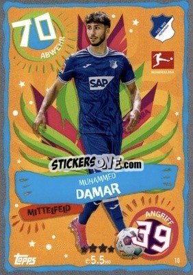 Sticker Mohammed Damar - German Fussball Bundesliga 2023-2024. Match Attax
 - Topps