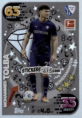 Sticker Mohammed Tolba - German Fussball Bundesliga 2023-2024. Match Attax
 - Topps