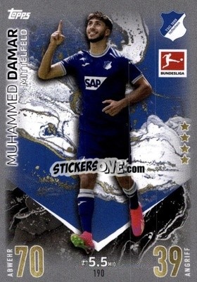 Sticker Muhammed Damar - German Fussball Bundesliga 2023-2024. Match Attax
 - Topps