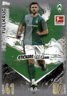 Sticker Niclas Füllkrug - German Fussball Bundesliga 2023-2024. Match Attax
 - Topps