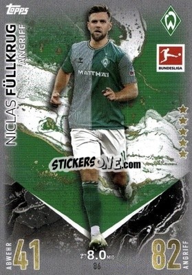 Cromo Niclas Füllkrug - German Fussball Bundesliga 2023-2024. Match Attax
 - Topps