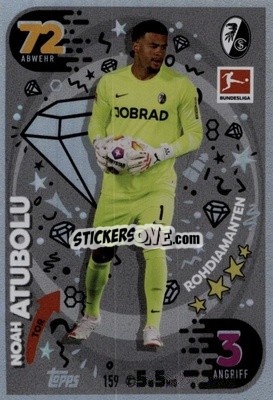 Sticker Noah Atubolu - German Fussball Bundesliga 2023-2024. Match Attax
 - Topps