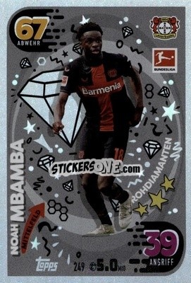 Sticker Noah Mbamba - German Fussball Bundesliga 2023-2024. Match Attax
 - Topps