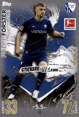 Figurina Philipp Förster - German Fussball Bundesliga 2023-2024. Match Attax
 - Topps