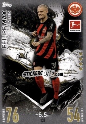 Sticker Philipp Max - German Fussball Bundesliga 2023-2024. Match Attax
 - Topps