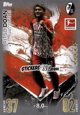 Sticker Ritsu Doan - German Fussball Bundesliga 2023-2024. Match Attax
 - Topps