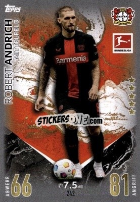 Sticker Robert Andrich - German Fussball Bundesliga 2023-2024. Match Attax
 - Topps