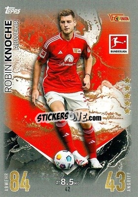 Cromo Robin Knoche - German Fussball Bundesliga 2023-2024. Match Attax
 - Topps
