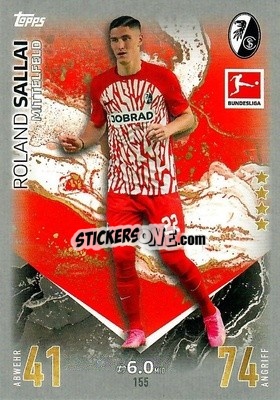 Sticker Roland Sallai - German Fussball Bundesliga 2023-2024. Match Attax
 - Topps