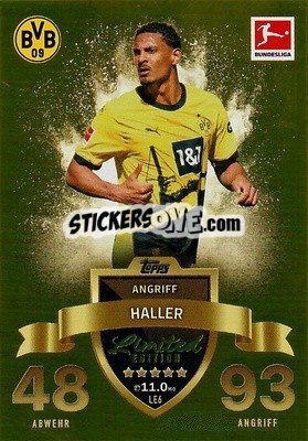 Figurina Sébastien Haller - German Fussball Bundesliga 2023-2024. Match Attax
 - Topps