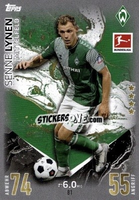 Sticker Senne Lynen - German Fussball Bundesliga 2023-2024. Match Attax
 - Topps