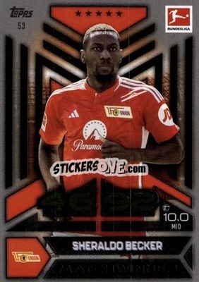Sticker Sheraldo Becker - German Fussball Bundesliga 2023-2024. Match Attax
 - Topps