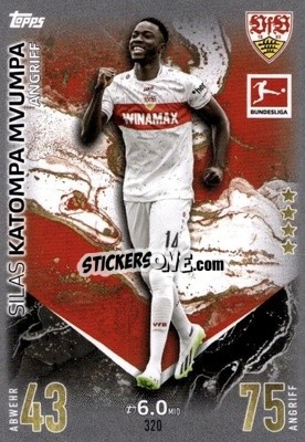 Sticker Silas Katompa Mvumpa - German Fussball Bundesliga 2023-2024. Match Attax
 - Topps