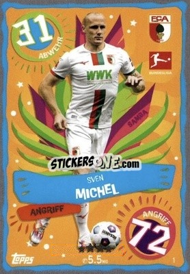 Sticker Sven Michel - German Fussball Bundesliga 2023-2024. Match Attax
 - Topps