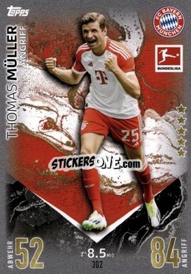 Sticker Thomas Müller - German Fussball Bundesliga 2023-2024. Match Attax
 - Topps