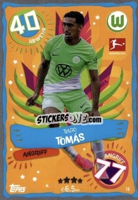 Cromo Tiago Tomás - German Fussball Bundesliga 2023-2024. Match Attax
 - Topps