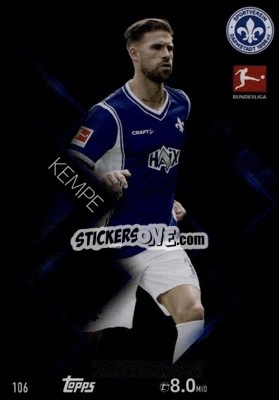 Sticker Tobias Kempe - German Fussball Bundesliga 2023-2024. Match Attax
 - Topps