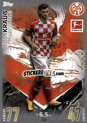 Cromo Tom Krauß - German Fussball Bundesliga 2023-2024. Match Attax
 - Topps