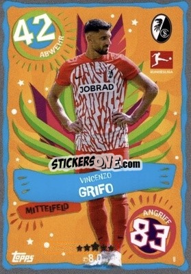 Sticker Vincenzo Grifo - German Fussball Bundesliga 2023-2024. Match Attax
 - Topps