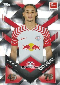 Cromo Xavi Simons - German Fussball Bundesliga 2023-2024. Match Attax
 n. FT12 - Topps