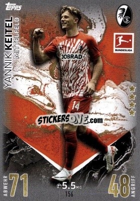 Sticker Yannik Keitel - German Fussball Bundesliga 2023-2024. Match Attax
 - Topps