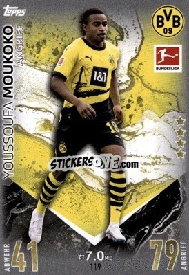 Figurina Youssoufa Moukoko - German Fussball Bundesliga 2023-2024. Match Attax
 - Topps