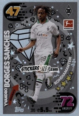 Sticker Yvandro Borges Sanches - German Fussball Bundesliga 2023-2024. Match Attax
 - Topps