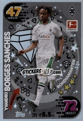 Figurina Yvandro Borges Sanches - German Fussball Bundesliga 2023-2024. Match Attax
 - Topps