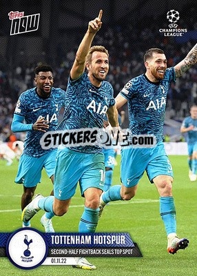 Sticker Tottenham Hotspur - Now UEFA Champions League 2022-2023 - Topps