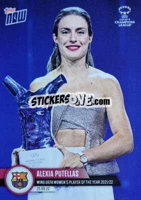 Sticker Alexia Putellas - Now UEFA Champions League 2022-2023 n. 5 - Topps