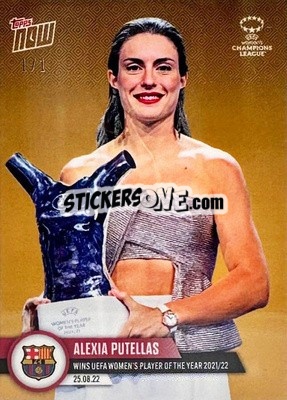 Sticker Alexia Putellas - Now UEFA Champions League 2022-2023 n. 5g - Topps