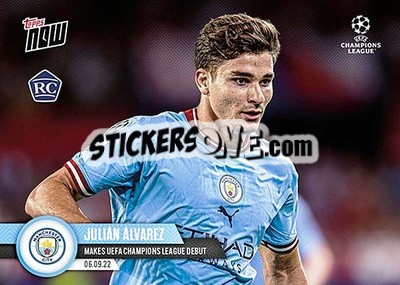 Sticker Julian Alvarez - Now UEFA Champions League 2022-2023 n. 7 - Topps