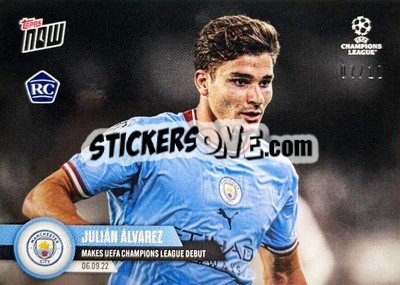 Sticker Julian Alvarez - Now UEFA Champions League 2022-2023 - Topps