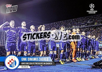 Sticker GNK Dinamo Zagreb - Now UEFA Champions League 2022-2023 - Topps