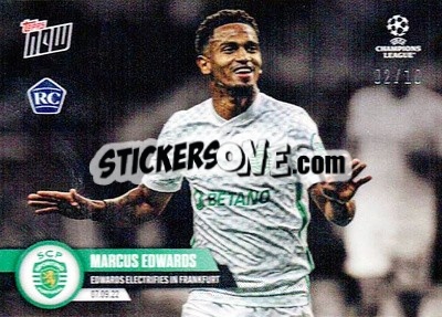 Sticker Marcus Edwards - Now UEFA Champions League 2022-2023 n. 16b - Topps