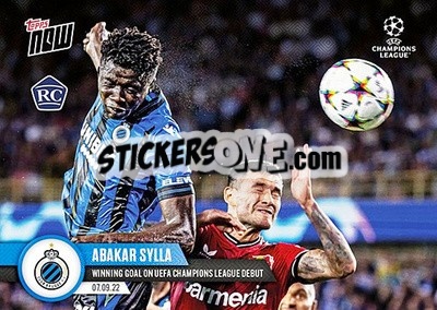 Sticker Abakar Sylla - Now UEFA Champions League 2022-2023 n. 17 - Topps