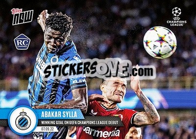 Sticker Abakar Sylla - Now UEFA Champions League 2022-2023 - Topps