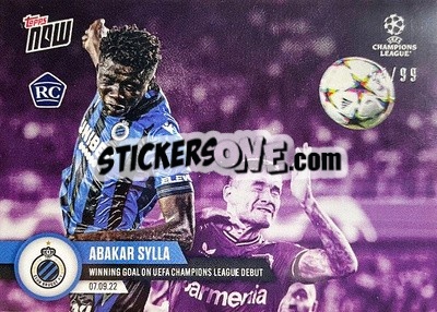 Sticker Abakar Sylla - Now UEFA Champions League 2022-2023 n. 17p - Topps