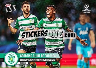 Sticker Sporting Clube de Portugal - Now UEFA Champions League 2022-2023 n. 19 - Topps