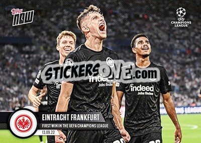 Sticker Eintracht Frankfurt - Now UEFA Champions League 2022-2023 - Topps