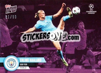 Sticker Erling Haaland - Now UEFA Champions League 2022-2023 n. 23p - Topps