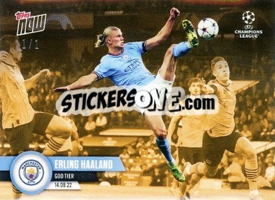 Sticker Erling Haaland - Now UEFA Champions League 2022-2023 n. 23g - Topps