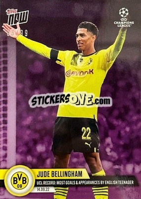 Sticker Jude Bellingham - Now UEFA Champions League 2022-2023 n. 24p - Topps