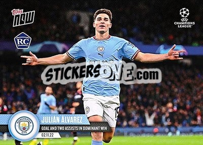 Sticker Julian Alvarez - Now UEFA Champions League 2022-2023 n. 65 - Topps