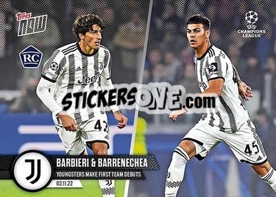 Sticker Tommaso Barbieri / Enzo Barrenechea - Now UEFA Champions League 2022-2023 - Topps
