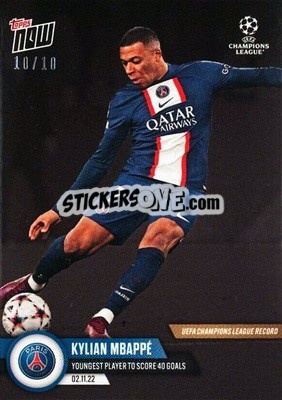 Sticker Kylian Mbappe - Now UEFA Champions League 2022-2023 n. 68b - Topps