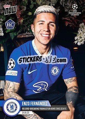 Sticker Enzo Fernandez - Now UEFA Champions League 2022-2023 n. 74 - Topps