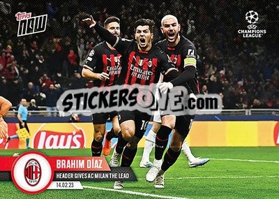 Sticker Brahim Diaz - Now UEFA Champions League 2022-2023 - Topps