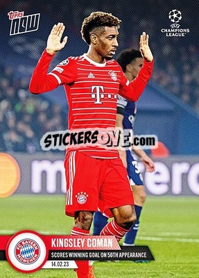 Sticker Kingsley Coman - Now UEFA Champions League 2022-2023 n. 78 - Topps