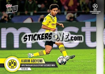 Sticker Karim Adeyemi - Now UEFA Champions League 2022-2023 - Topps